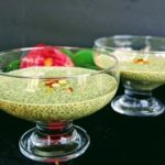 Saffron infused chia pudding